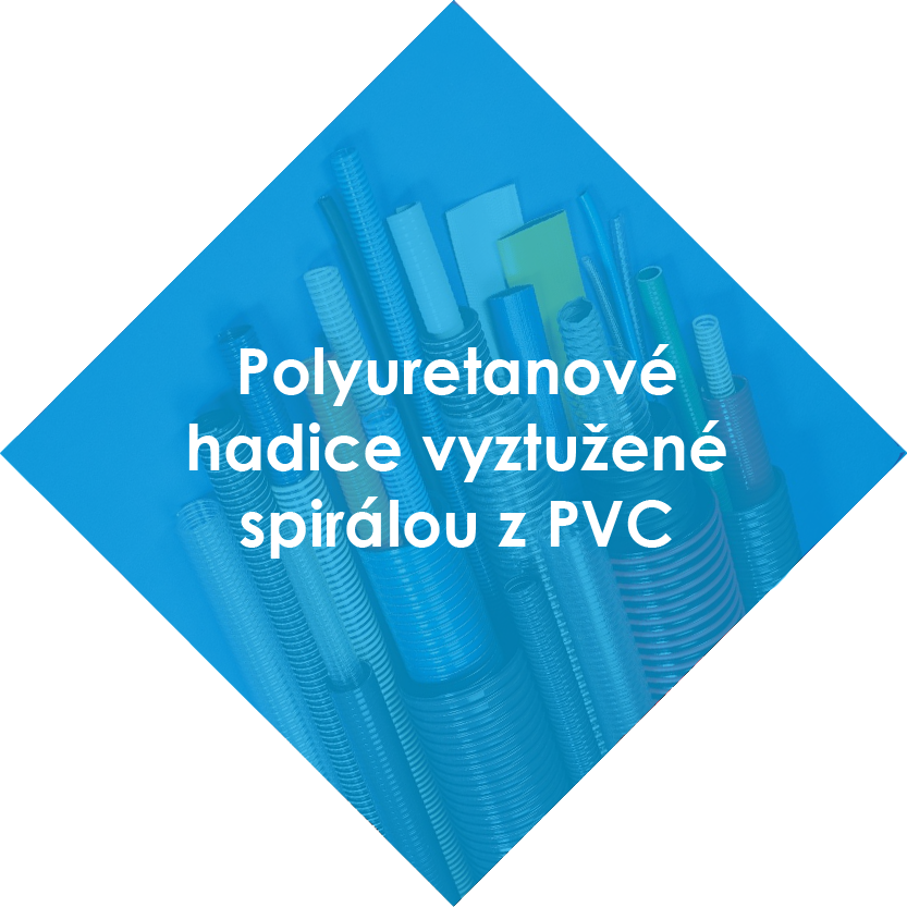 Polyuretanové hadice vyztužené spirálou z PVC