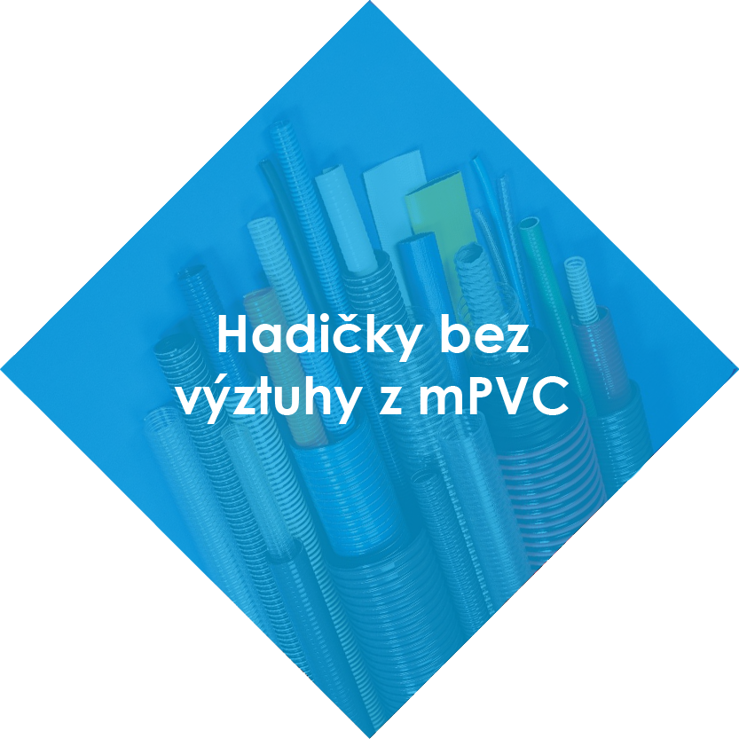 Hadičky bez výztuhy z mPVC